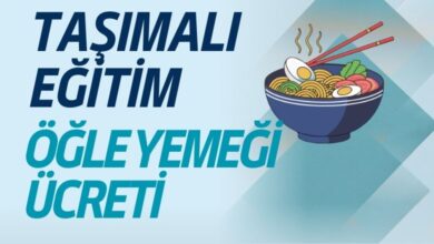 2026 Taşımalı Eğitim Öğle Yemeği Ücreti