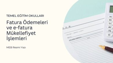 Temel Eğitim Okulları Fatura Ödemeleri ve e-fatura Mükellefiyet İşlemleri